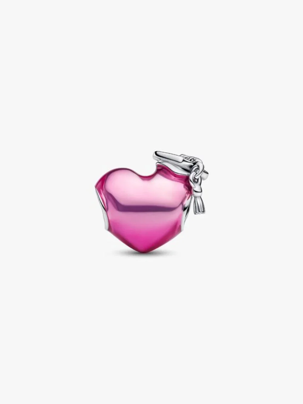 Pandora Graduation 2026 Pink Heart Charm - Picture 2 of 3